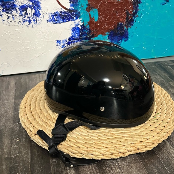 DAYTONA D.O.T. DULL BLACK CAP HELMET WITHOUT VISOR - Picture 1 of 3